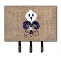 Carolines Treasures Halloween Ghost Spider Bat Fleur de lis Leash Holder or Key Hook 8749TH68